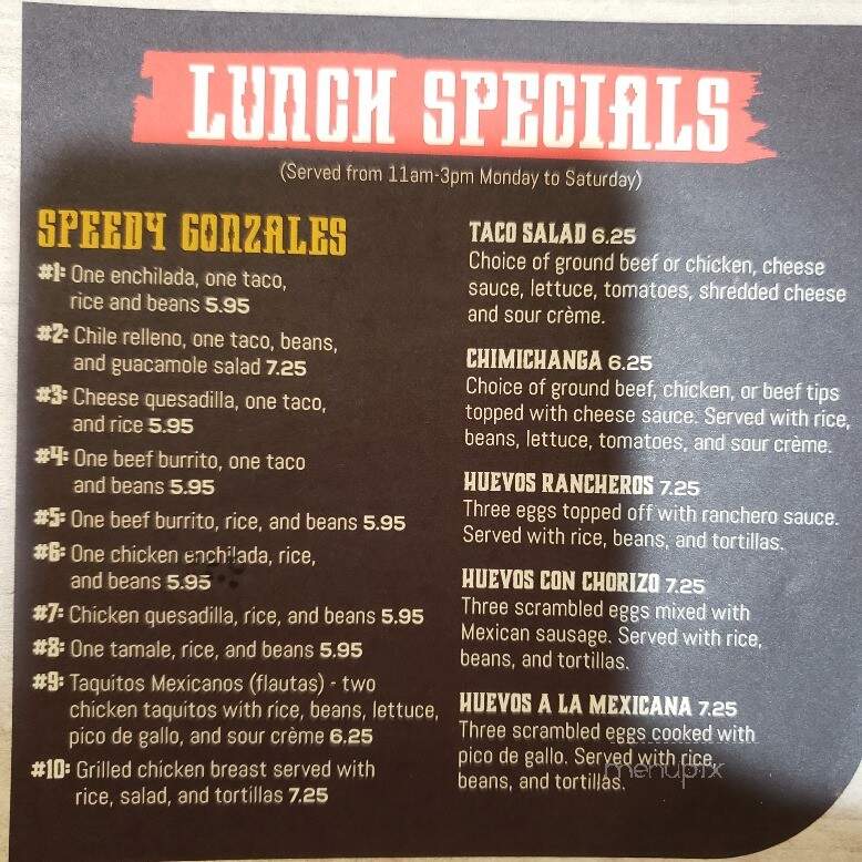 El Jarochito - Bonne Terre, MO menu_pic