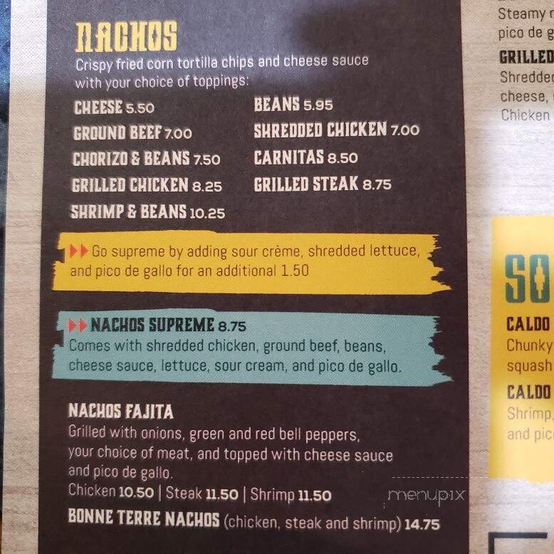 El Jarochito - Bonne Terre, MO menu_pic