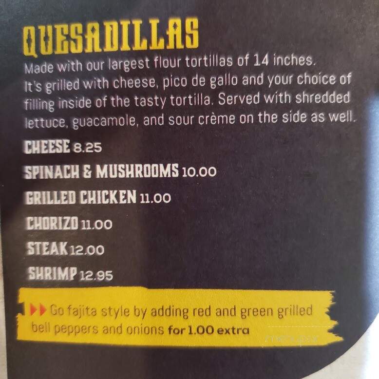 El Jarochito - Bonne Terre, MO menu_pic