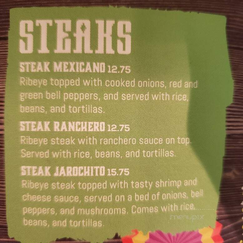 El Jarochito - Bonne Terre, MO menu_pic