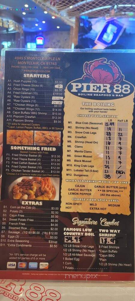 Pier 88 Boiling Seafood & Bar - Montclair, CA