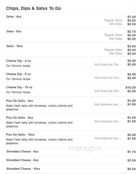 Mi Casita Mexican Restaurant - Roseboro, NC menu_pic