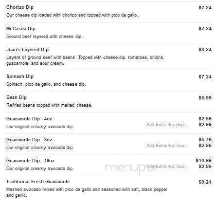 Mi Casita Mexican Restaurant - Roseboro, NC menu_pic