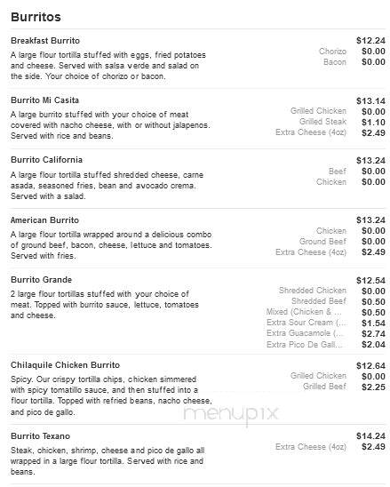 Mi Casita Mexican Restaurant - Roseboro, NC menu_pic