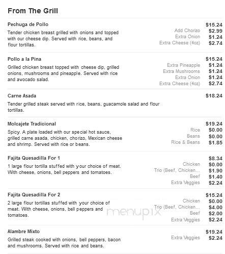 Mi Casita Mexican Restaurant - Roseboro, NC menu_pic