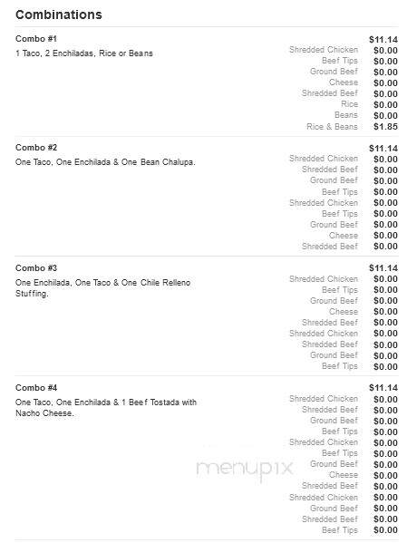 Mi Casita Mexican Restaurant - Roseboro, NC menu_pic