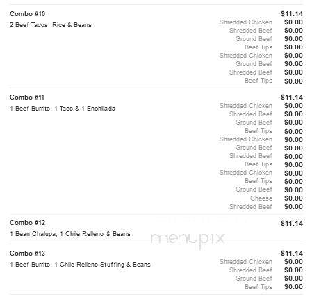 Mi Casita Mexican Restaurant - Roseboro, NC menu_pic