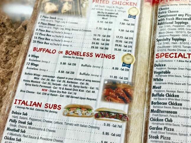Gionino's Pizzeria - Bucyrus, OH menu_pic