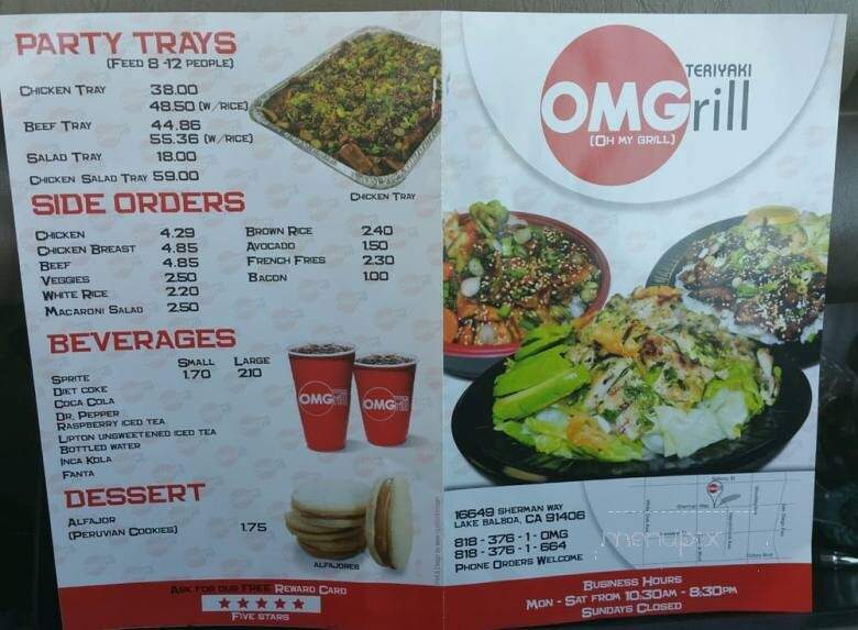 OMGrill - Van Nuys, CA menu_pic