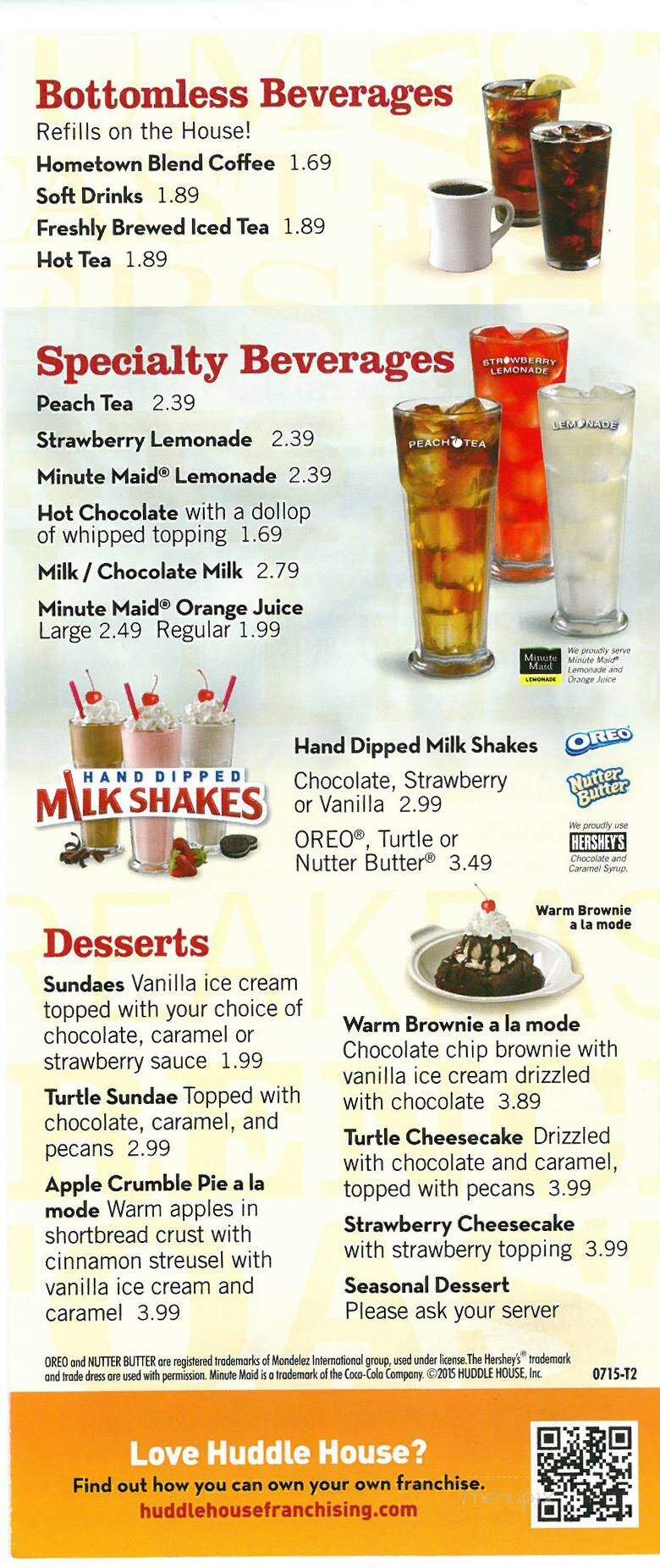 Huddle House - Richlands, VA menu_pic