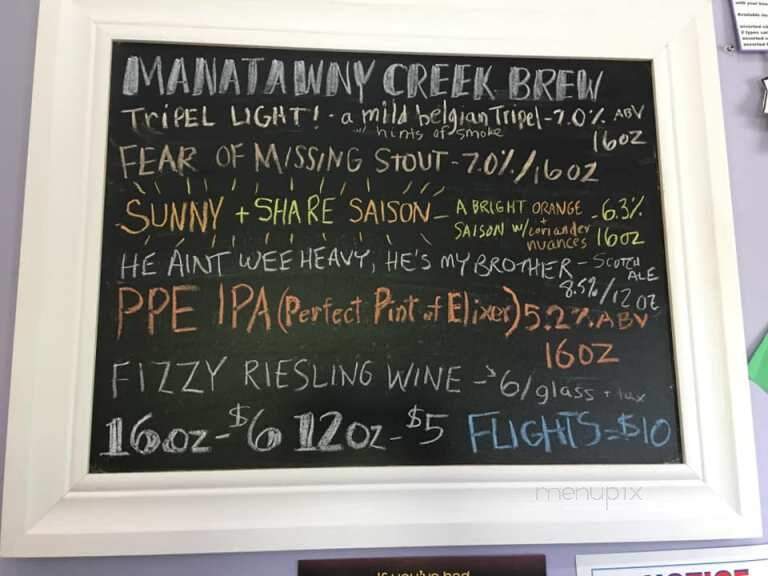 Manatawny Creek Winery - Douglassville, PA menu_pic