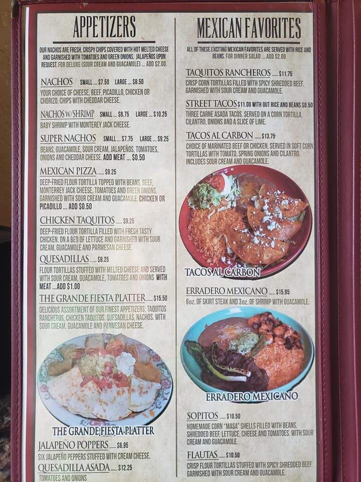 El Erradero - Baker City, OR menu_pic