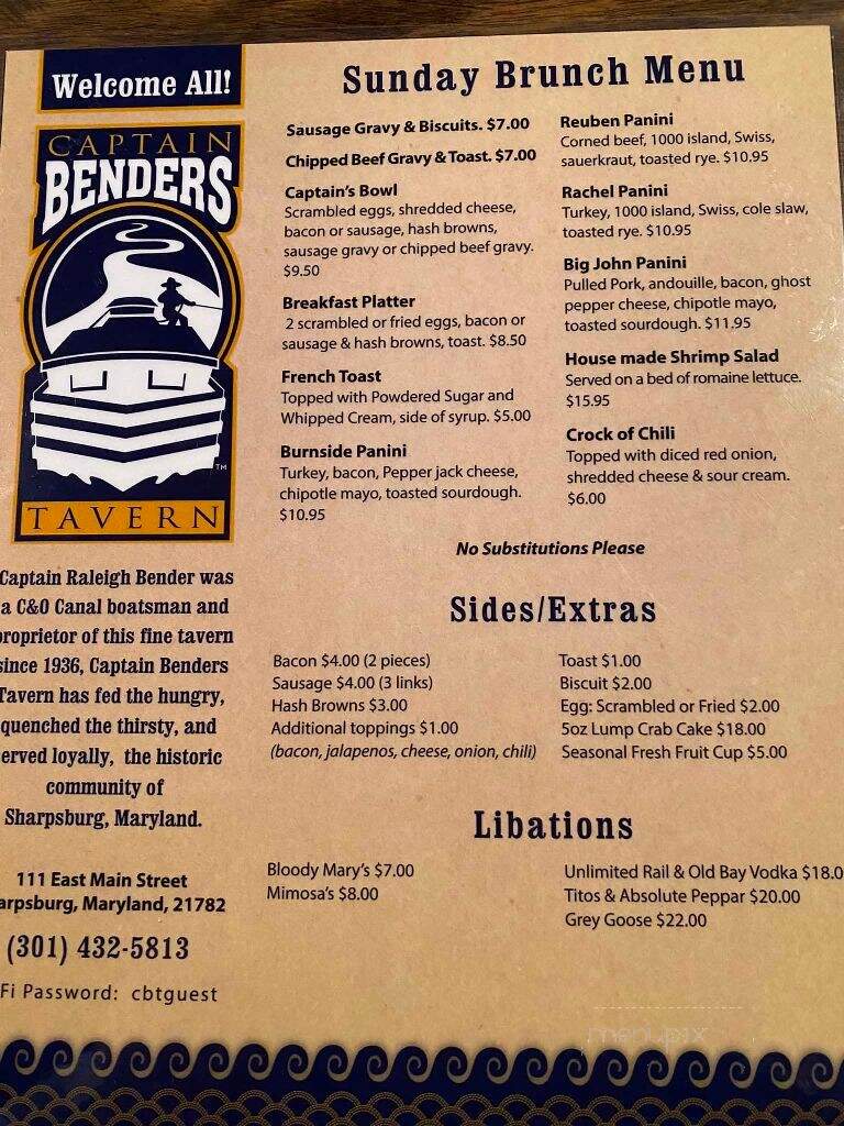 Captain Bender's Tavern - Sharpsburg, MD