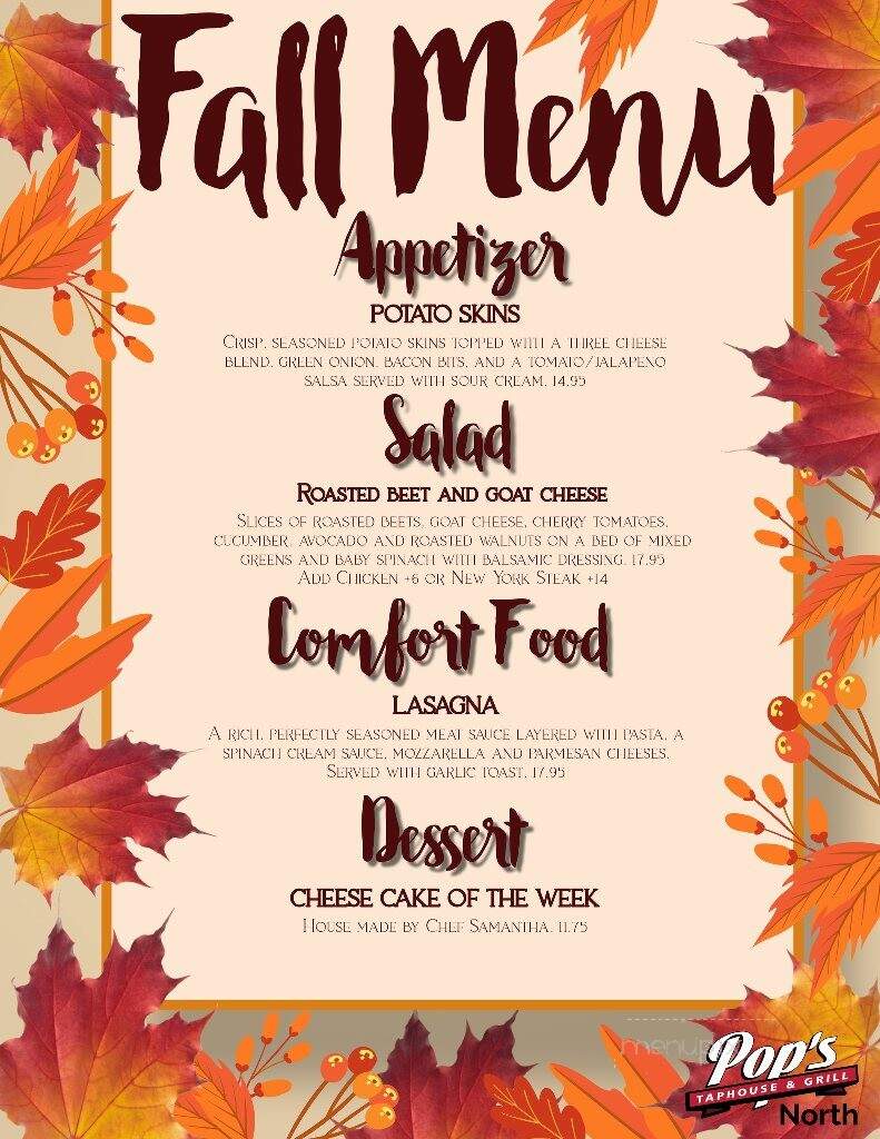 Pops Pub South - Lethbridge, AB menu_pic