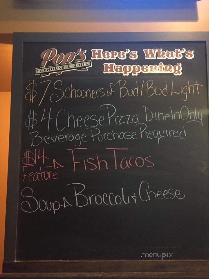 Pops Pub South - Lethbridge, AB menu_pic