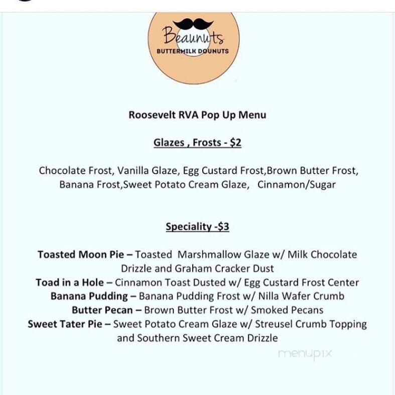 The Roosevelt - Richmond, VA menu_pic
