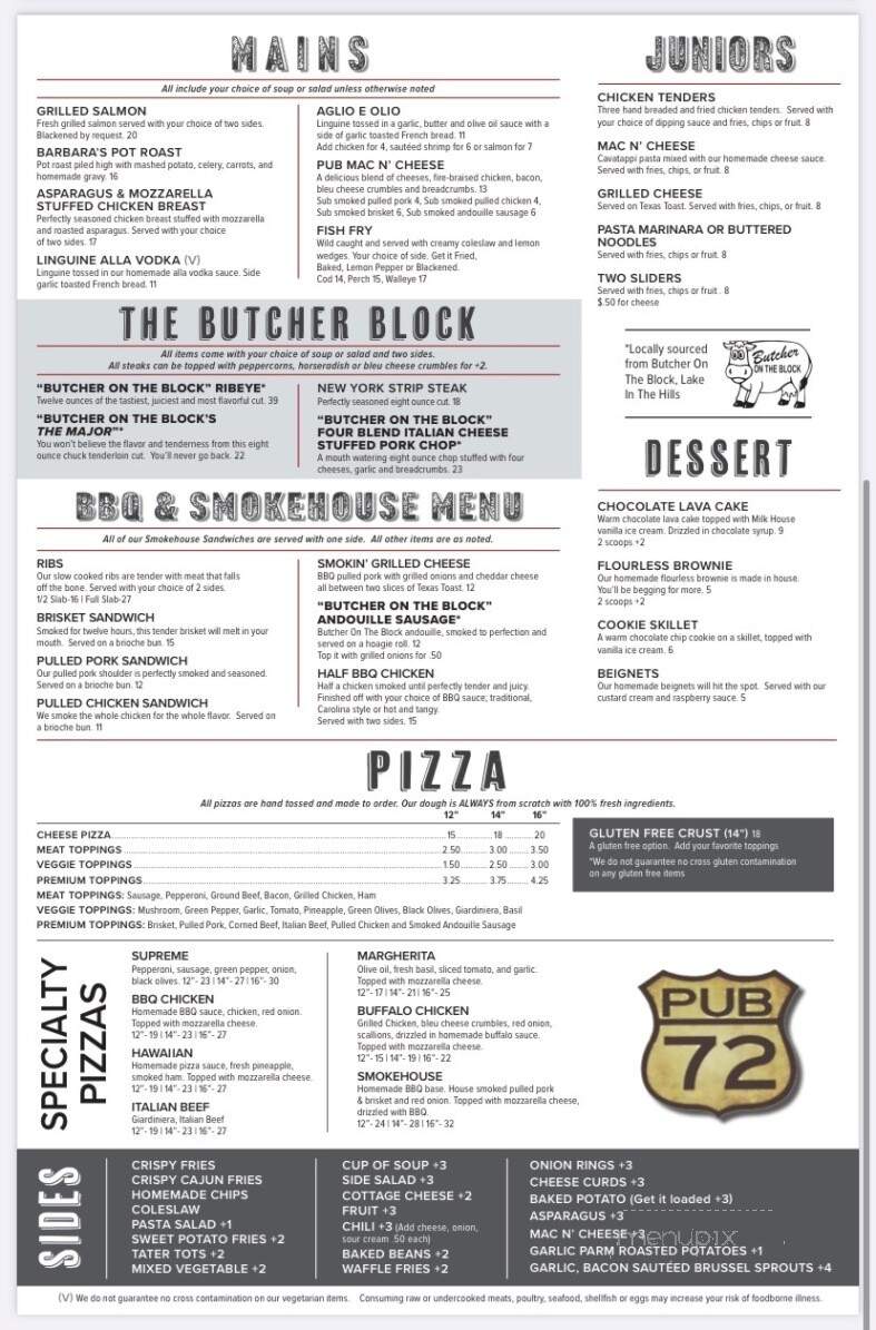 Pub 72 Bar and Grill - Gilberts, IL