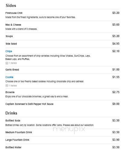 Firehouse Subs - Gahanna, OH menu_pic