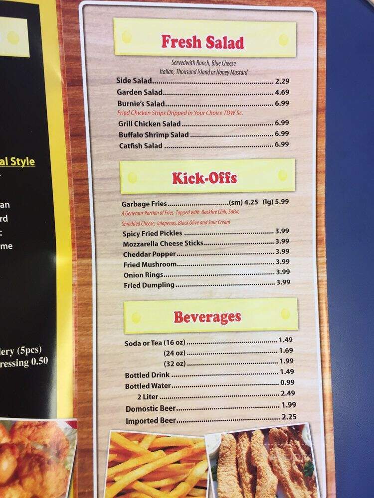 Touchdown Wings - Shelbyville, TN menu_pic