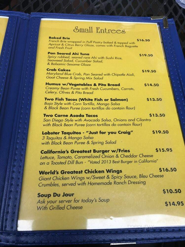 Toomey's - Mammoth Lakes, CA menu_pic