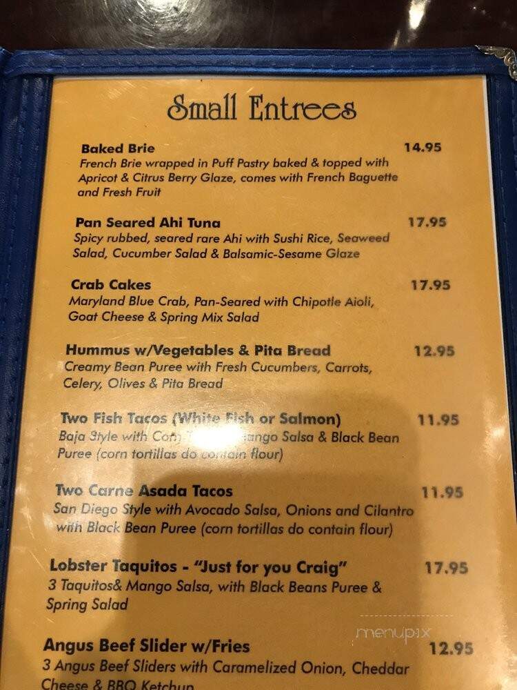 Toomey's - Mammoth Lakes, CA menu_pic