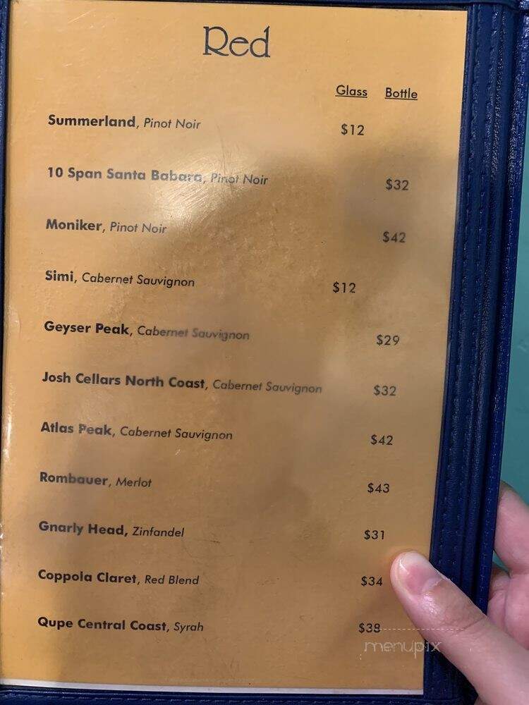 Toomey's - Mammoth Lakes, CA menu_pic