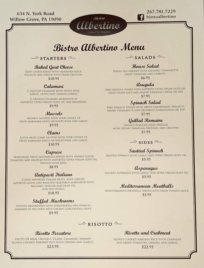 Bistro Albertino - Willow Grove, PA