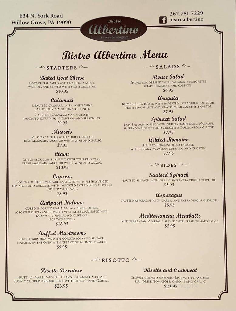 Bistro Albertino - Willow Grove, PA