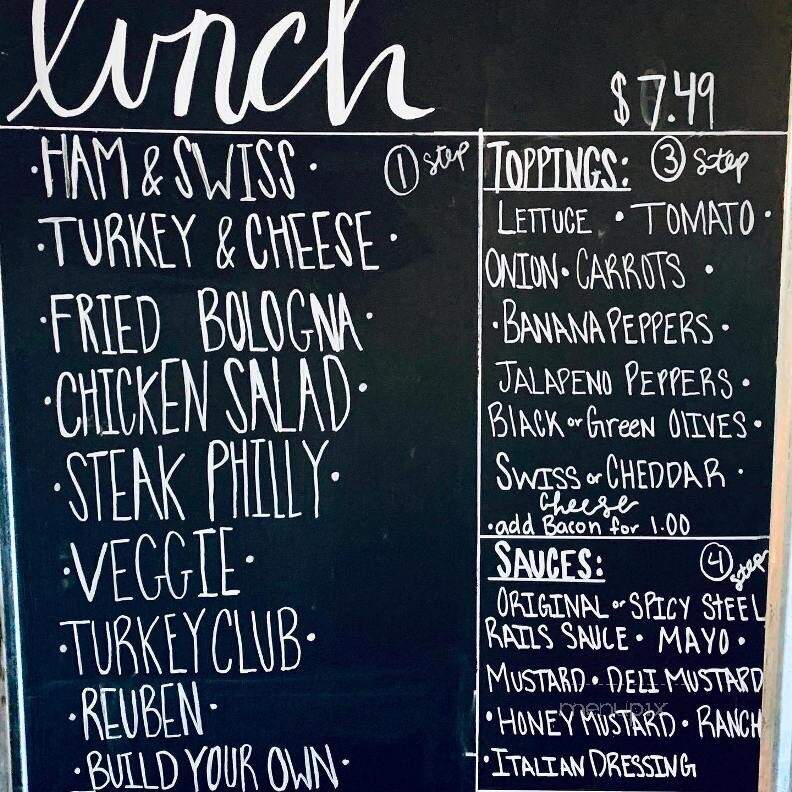 Steel Rails Coffee House - Erwin, TN menu_pic
