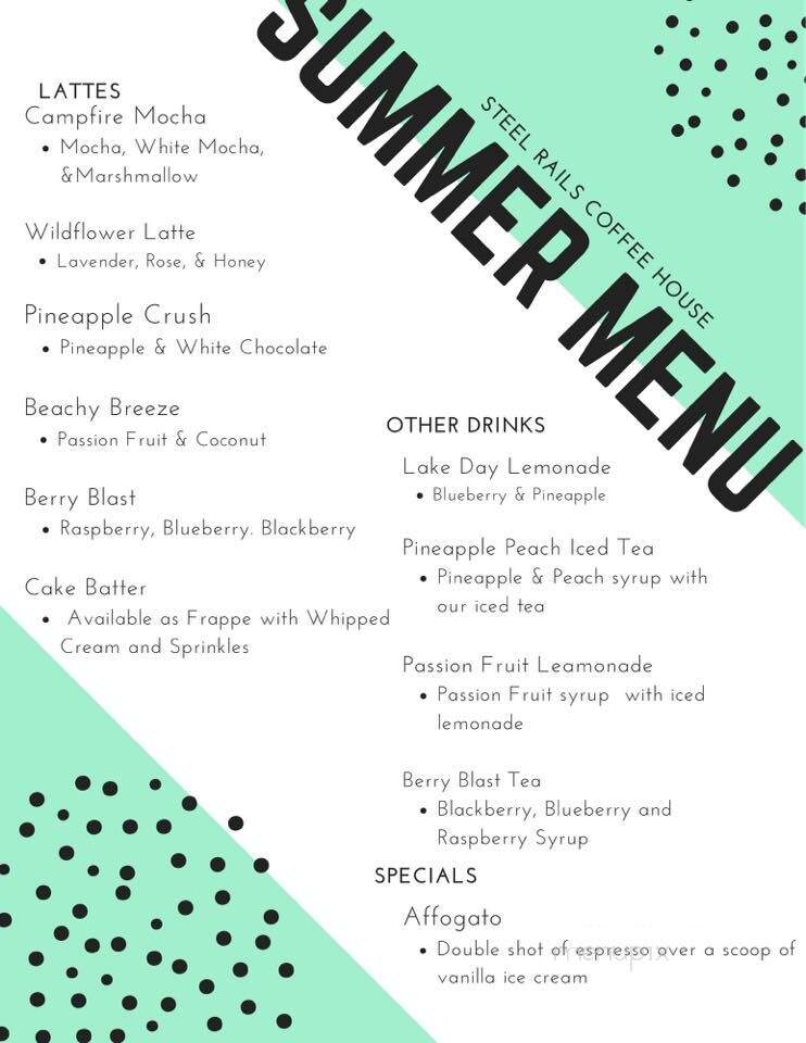 Steel Rails Coffee House - Erwin, TN menu_pic