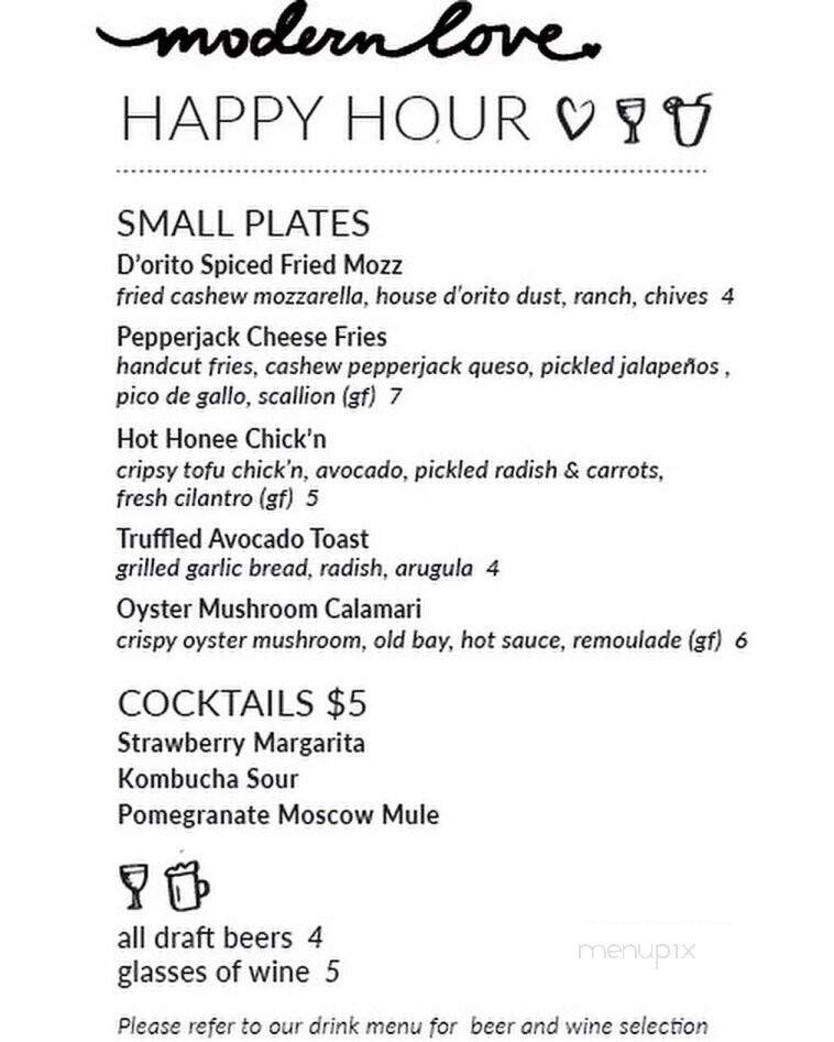 Modern Love - Omaha, NE menu_pic