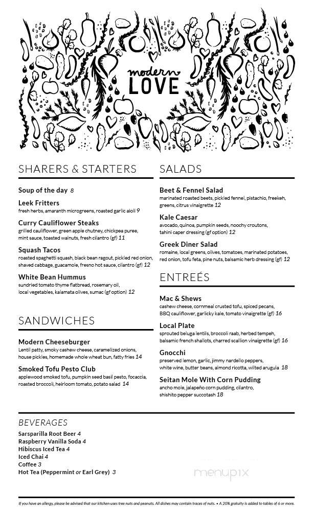 Modern Love - Omaha, NE menu_pic