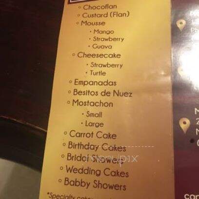 Capricious Cake Shop - Mcallen, TX menu_pic