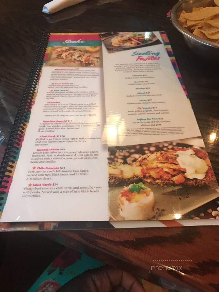 Plaza Azteca - Glen Allen, VA menu_pic