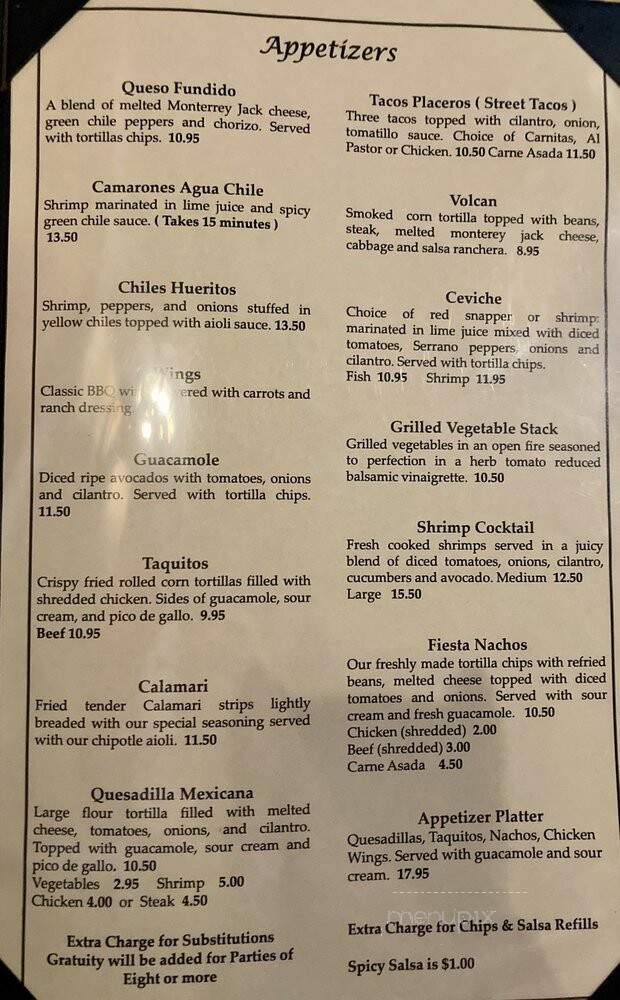 Soul of Mexico Alma de Mexico - Indio, CA menu_pic