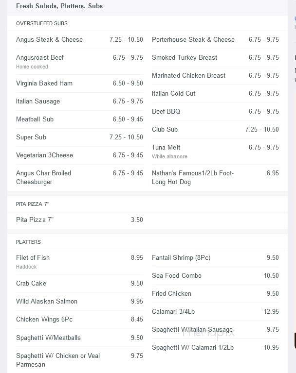 Alekos 2 Go - Hagerstown, MD menu_pic