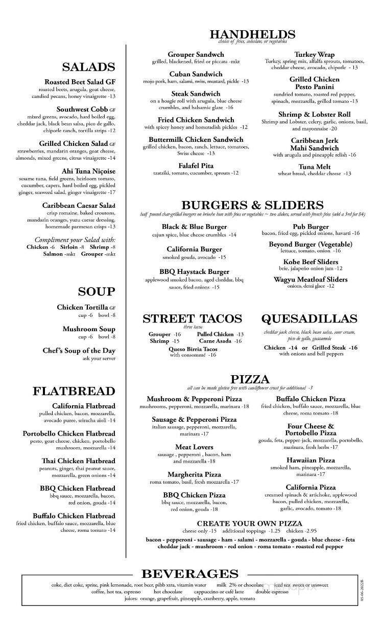 Clear Sky Cafe - Clearwater, FL menu_pic