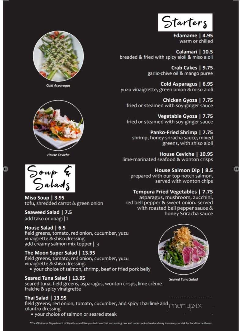 Full Moon Sushi and Bistro - Norman, OK menu_pic