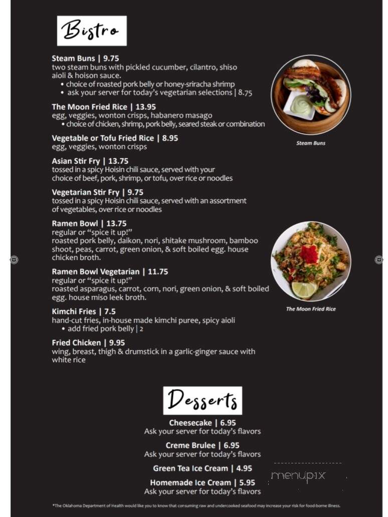 Full Moon Sushi and Bistro - Norman, OK menu_pic