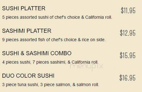 Wakano - Mansfield, OH menu_pic