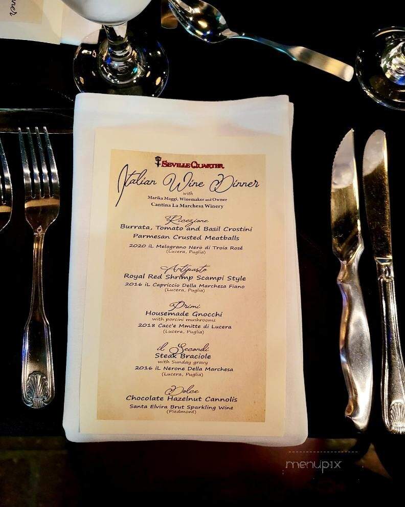 Seville Quarter - Pensacola, FL menu_pic