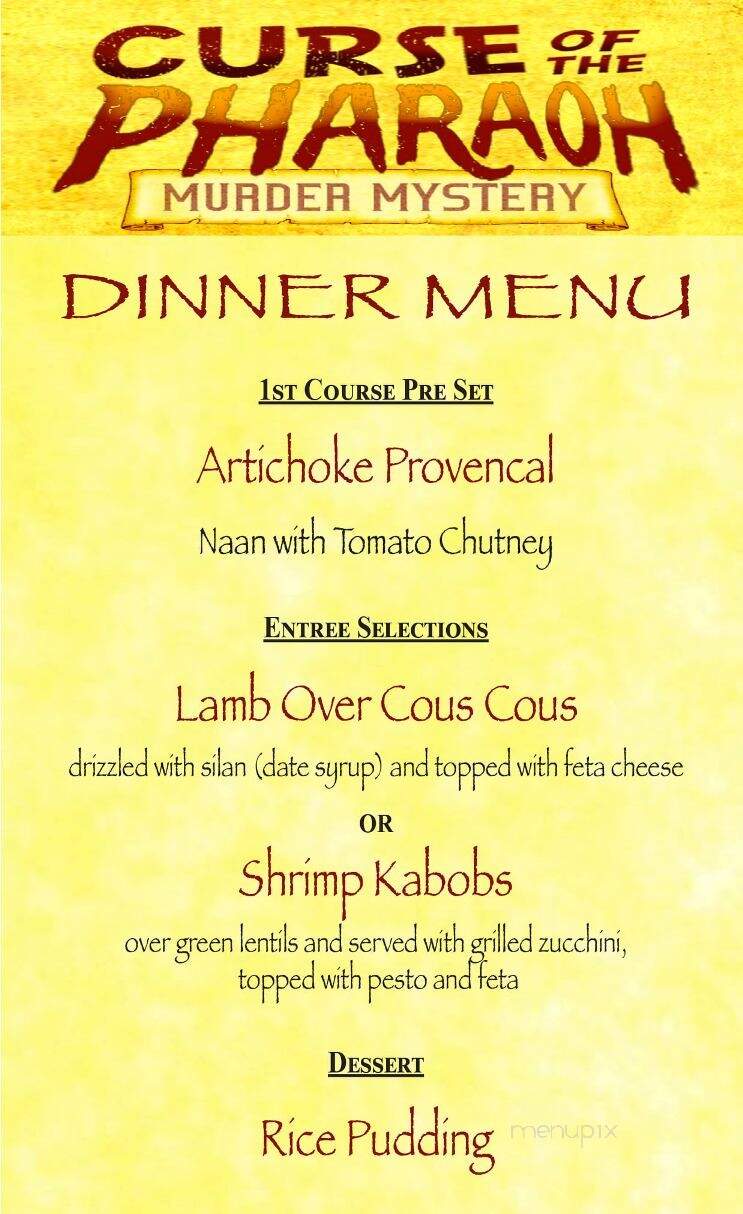 Seville Quarter - Pensacola, FL menu_pic