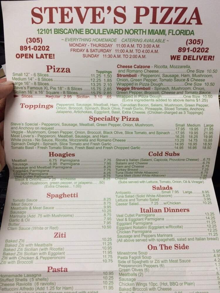 Steve's Pizza - North Miami, FL