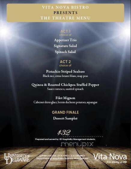 Vita Nova Restaurant - Newark, DE menu_pic