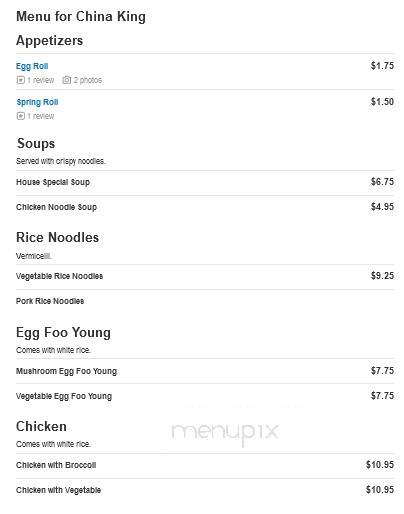 China King - Jackson, MI menu_pic