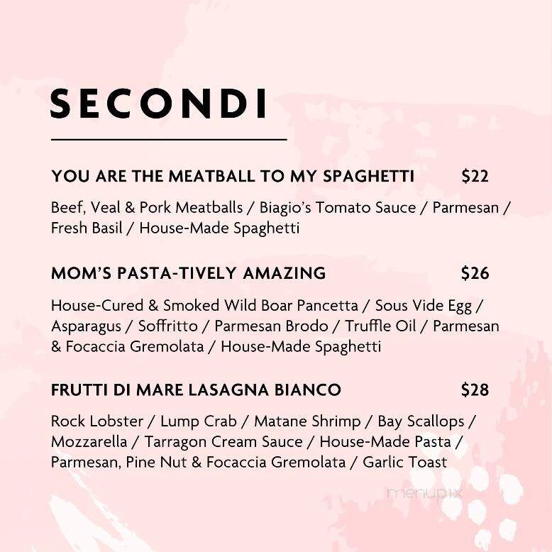 Biagio's Italian Kitchen - Ottawa, ON menu_pic