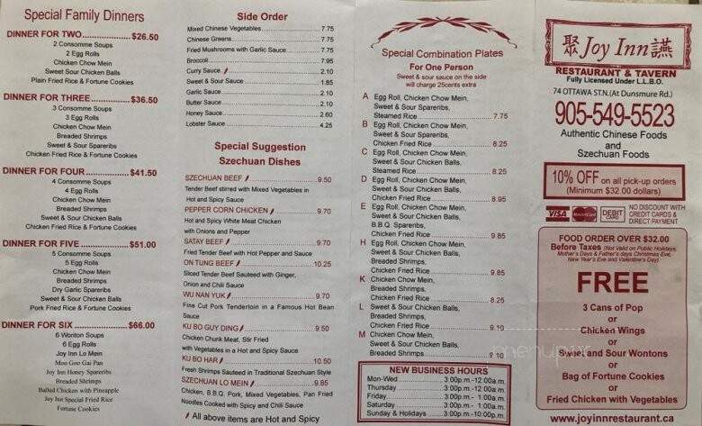 Joy Inn Restaurant & Tavern - Hamilton, ON