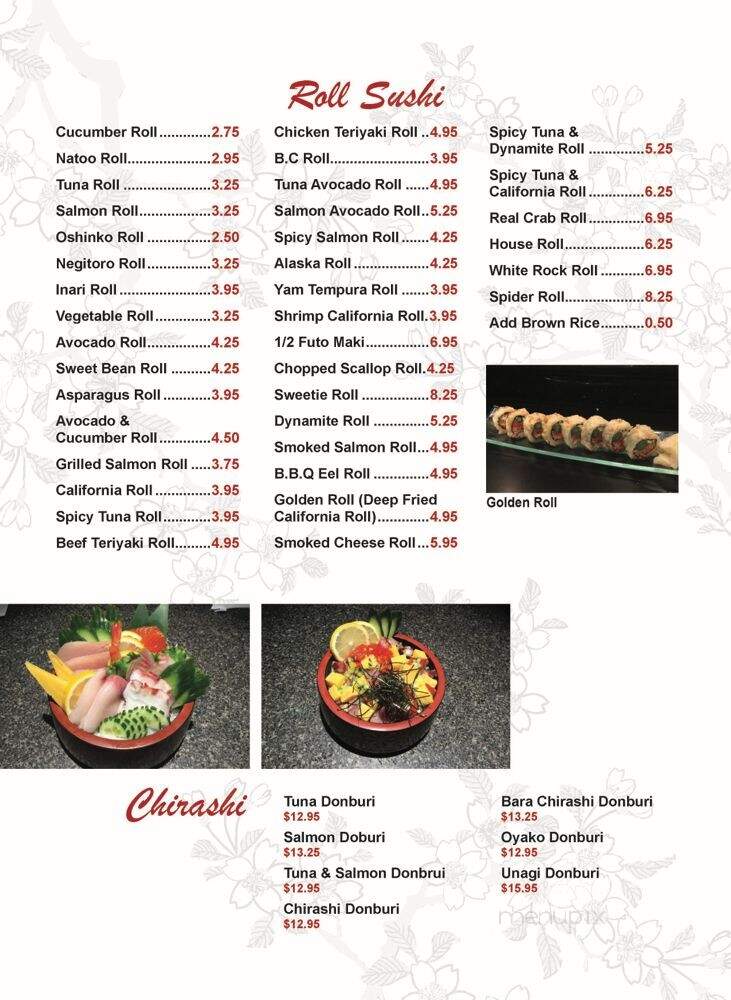 Maple Sushi - Surrey, BC menu_pic