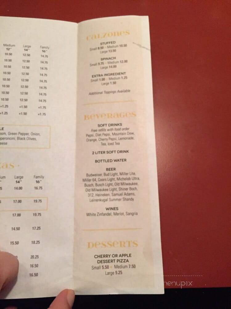 Larry A's Pizza - Macomb, IL menu_pic