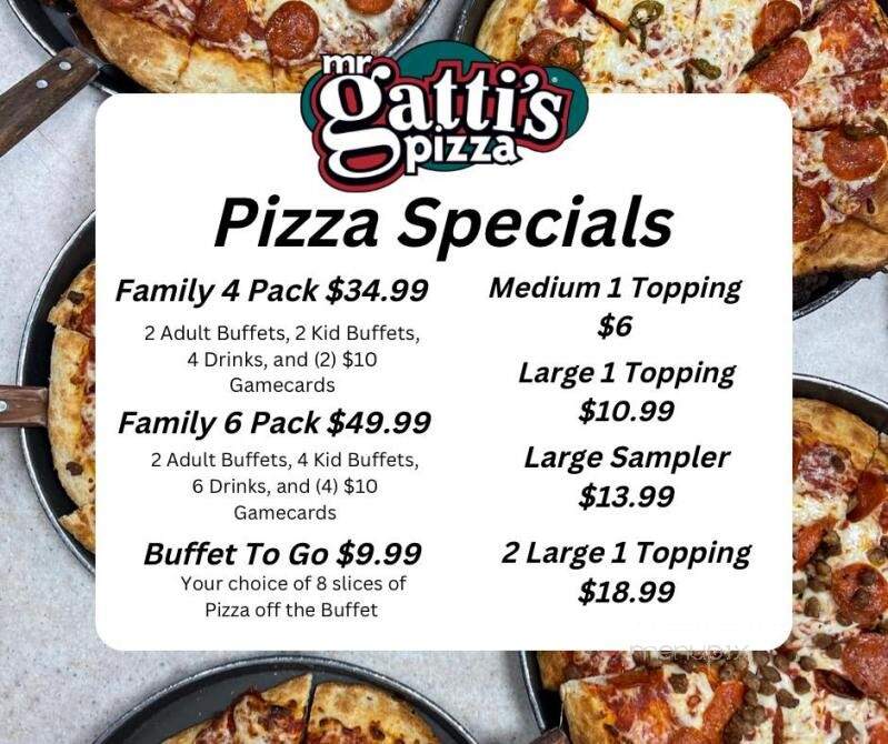 Mr Gatti's Pizza - Eunice, LA menu_pic